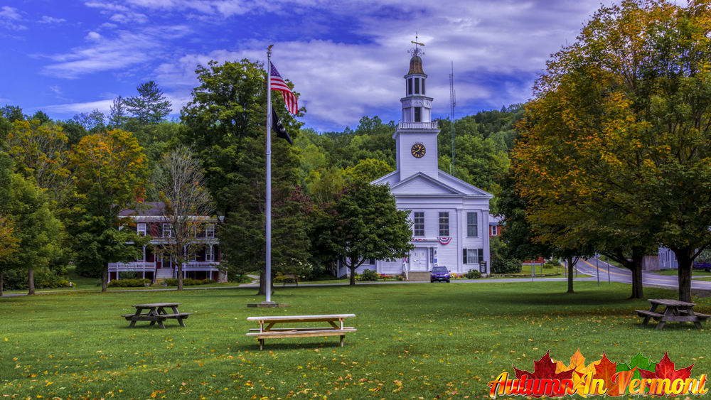 Early autumn in Chelsea Vermont