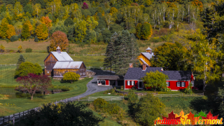 Early Autumn at the Sleepy Hollow Farm near Woodstock Vermont