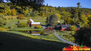 Early Autumn at the Sleepy Hollow Farm near Woodstock Vermont