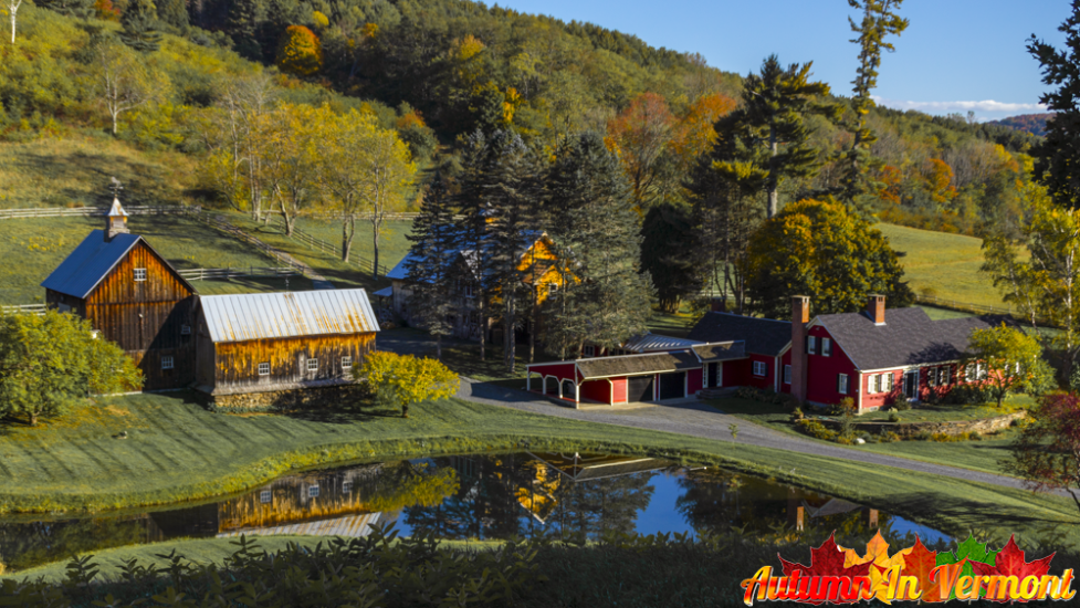Early Autumn at the Sleepy Hollow Farm near Woodstock Vermont