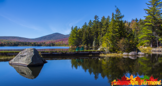 Autumn at Seyon Lodge State Park in Groton Vermont