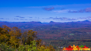 Autumn from Burke Mountain looking towards Willoughby Gap