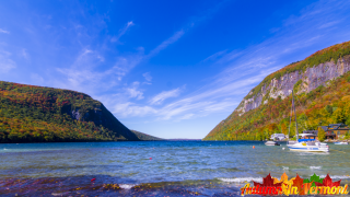 Autumn in Lake Willoughby in Westmore Vermont