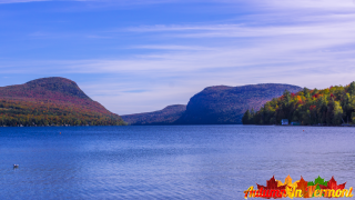 Autumn in Lake Willoughby in Westmore Vermont